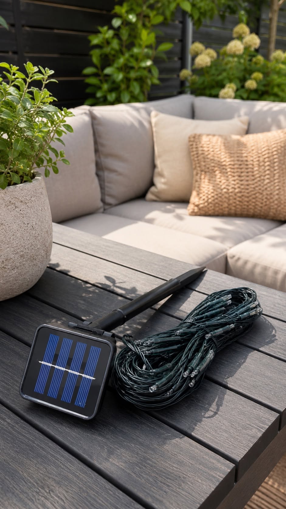 Solar ljusslingnät med 60 LED