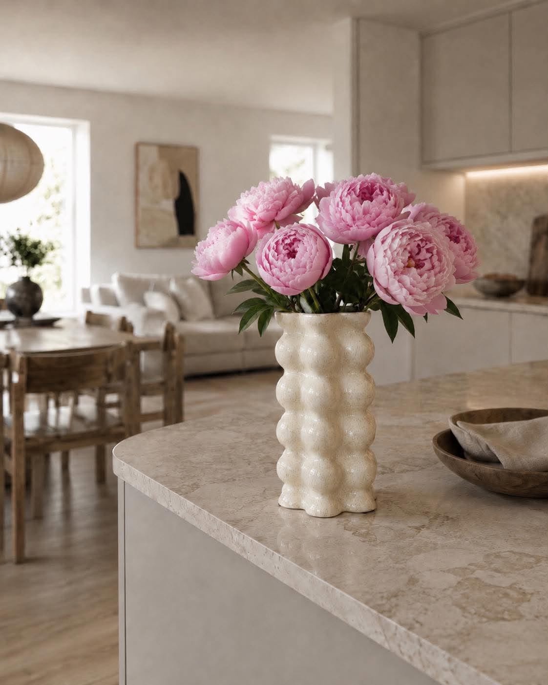 Vase keramik - Creme