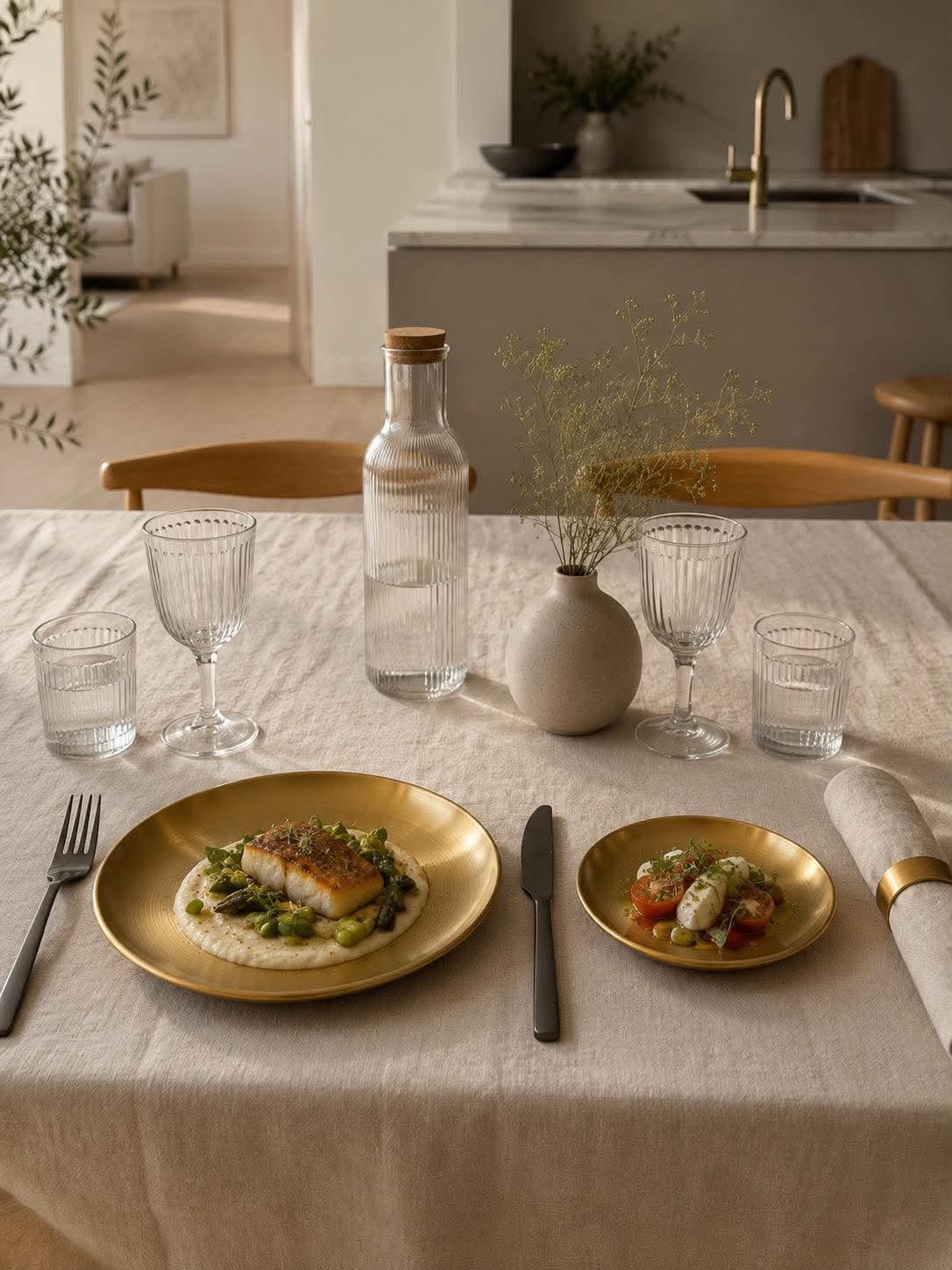 Tallrik Golden – Rostfritt stål