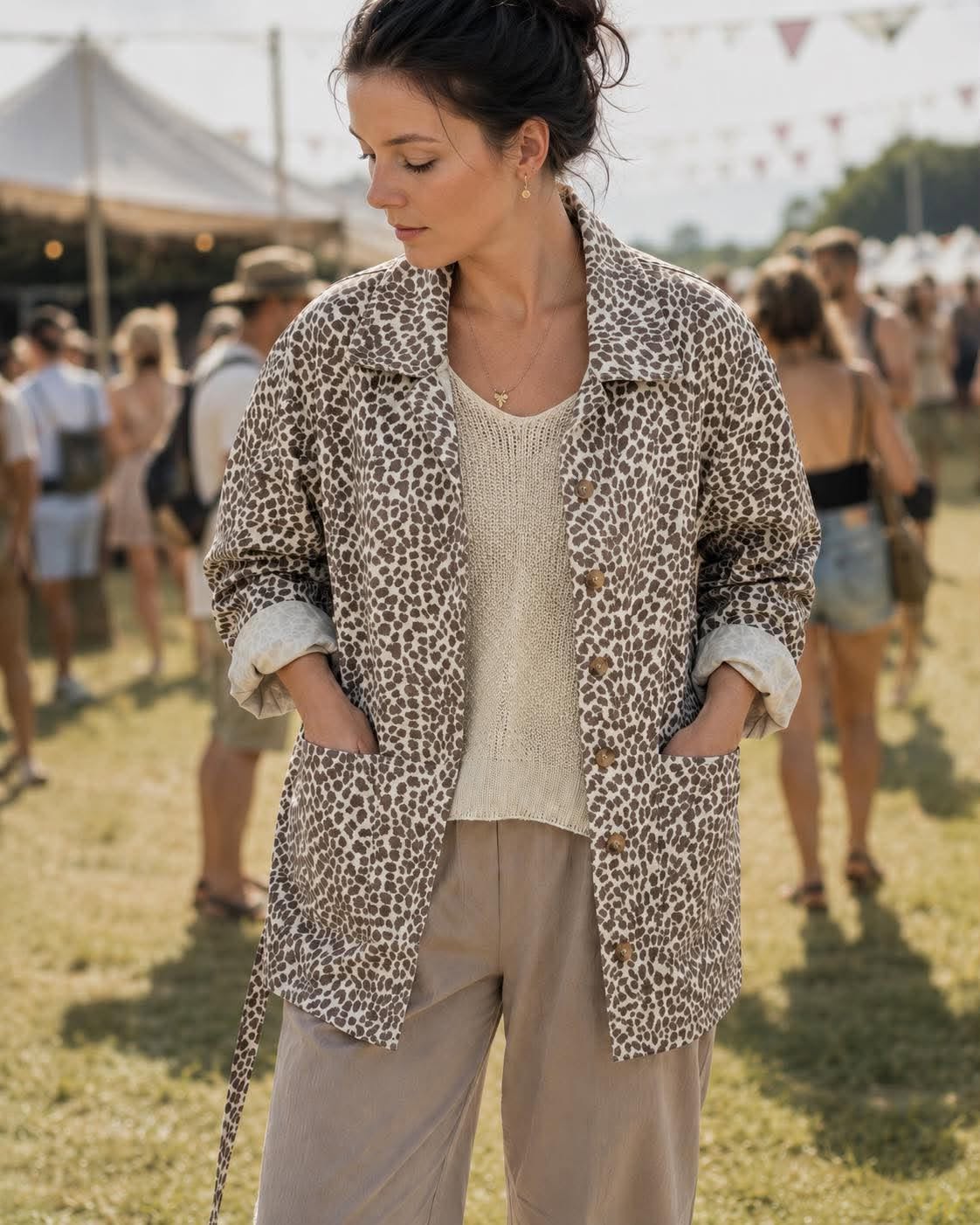 Jacka canvas leopard