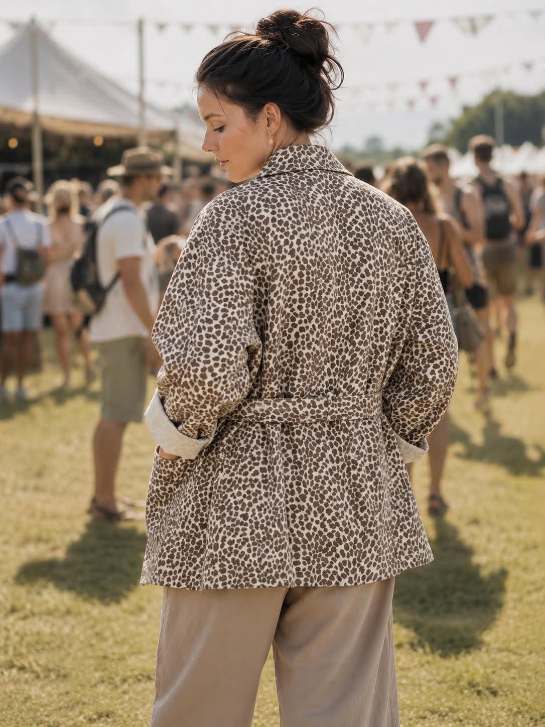 Jacka canvas leopard