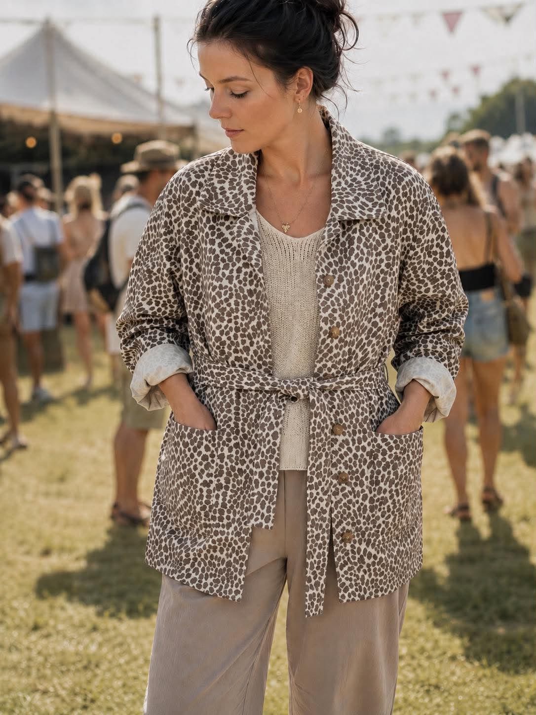 Jacka canvas leopard