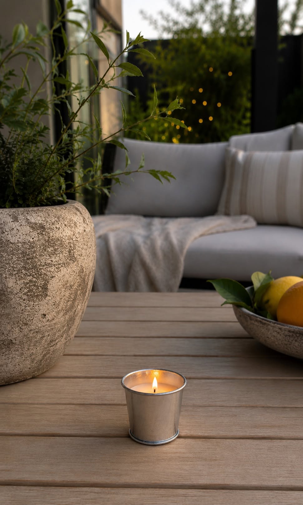 Citronella MINI i tin lysestage
