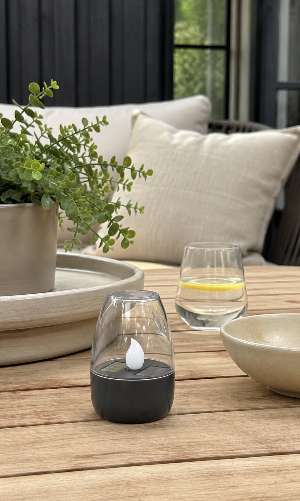 Ljusstake med solceller