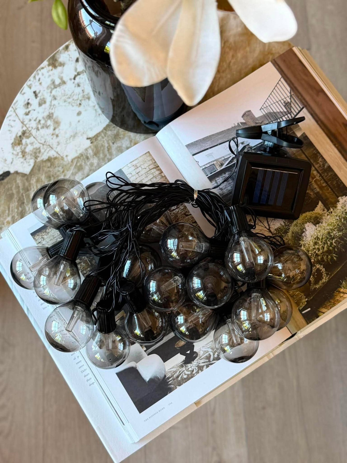 Ljusslinga ELLA GREY med solceller - 20 ljus
