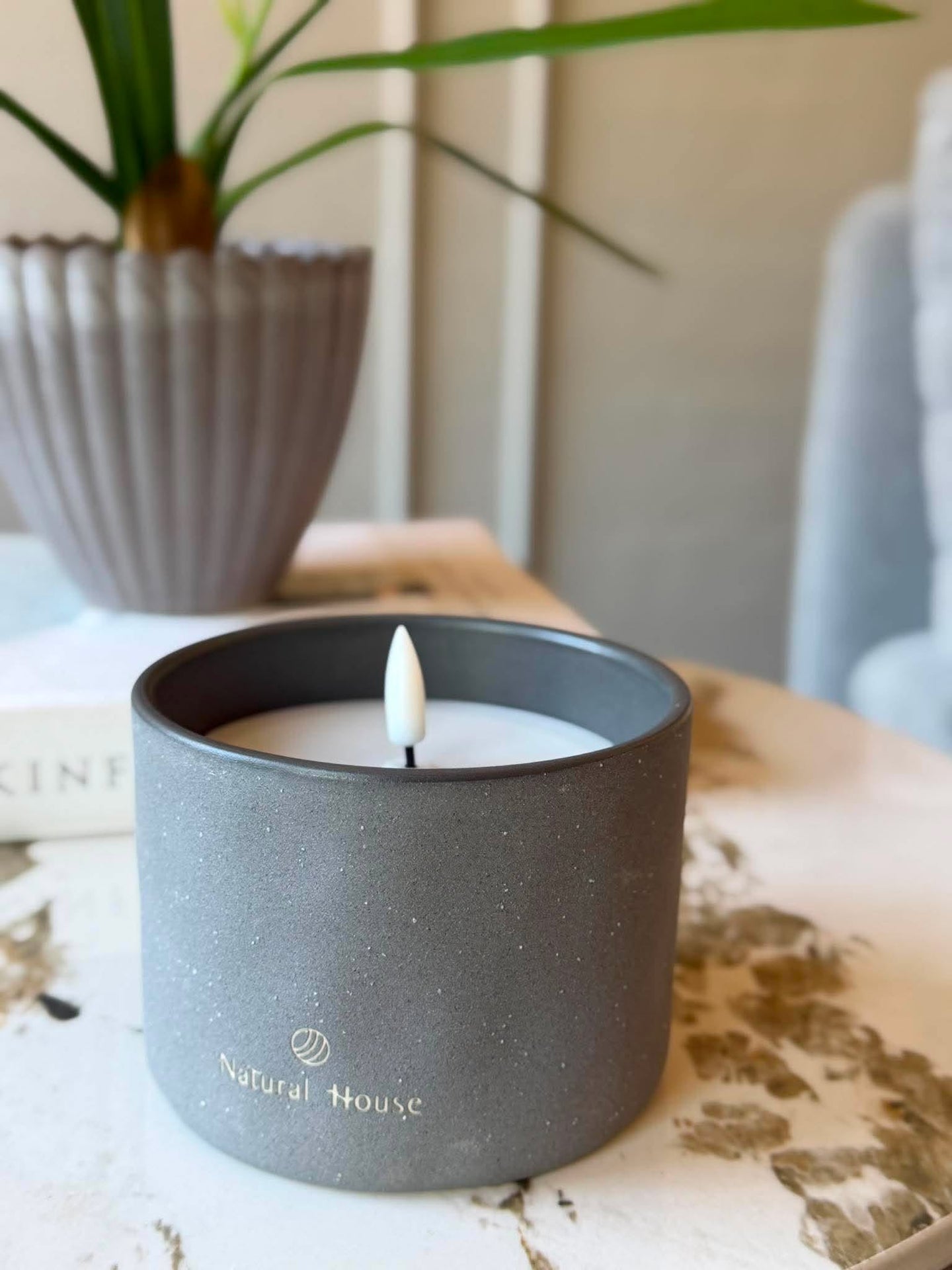 Lysestage med solceller - Grey