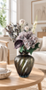 Bukett med hortensia och eukalyptus