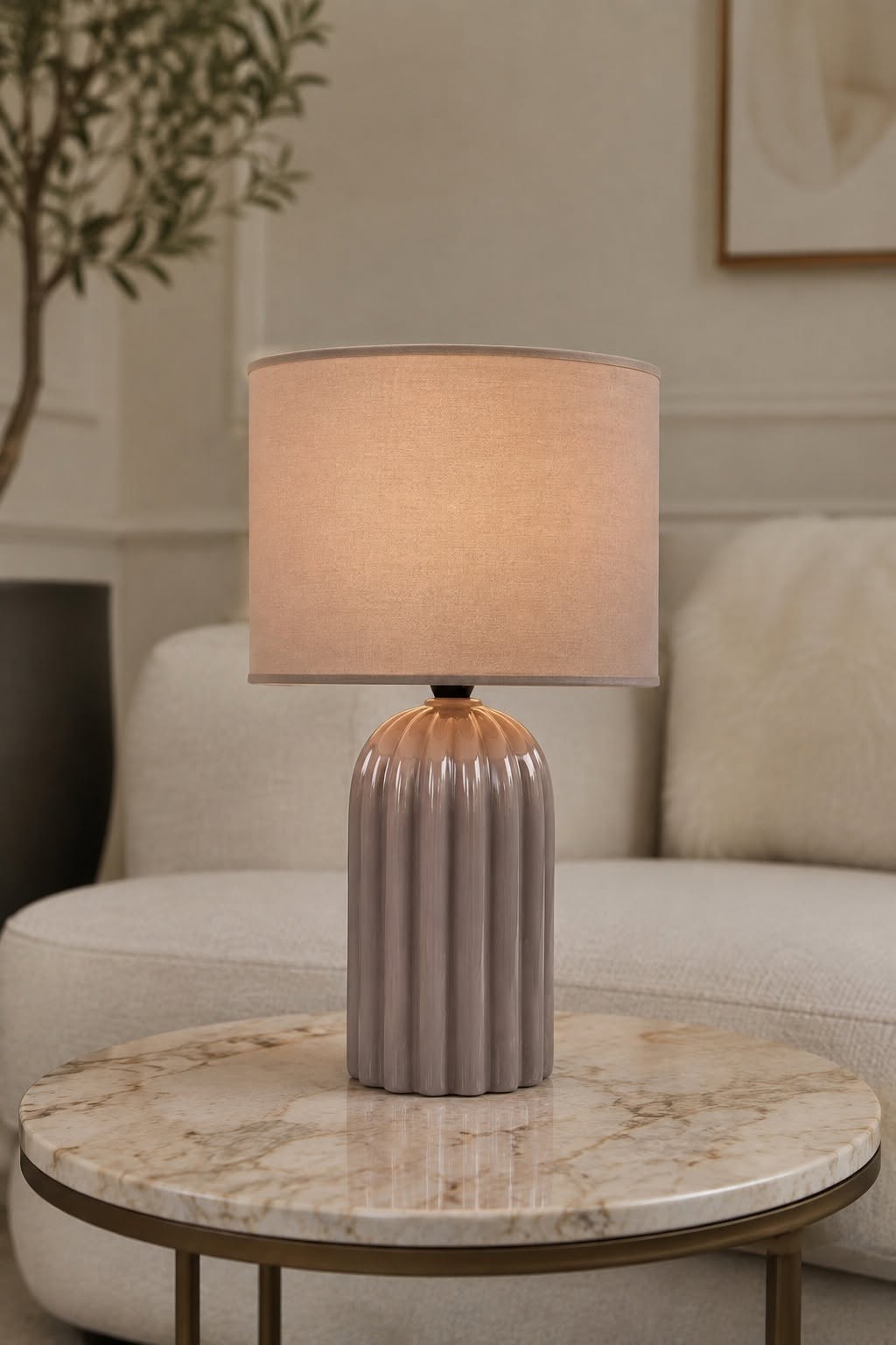 Bordlampa Taupe