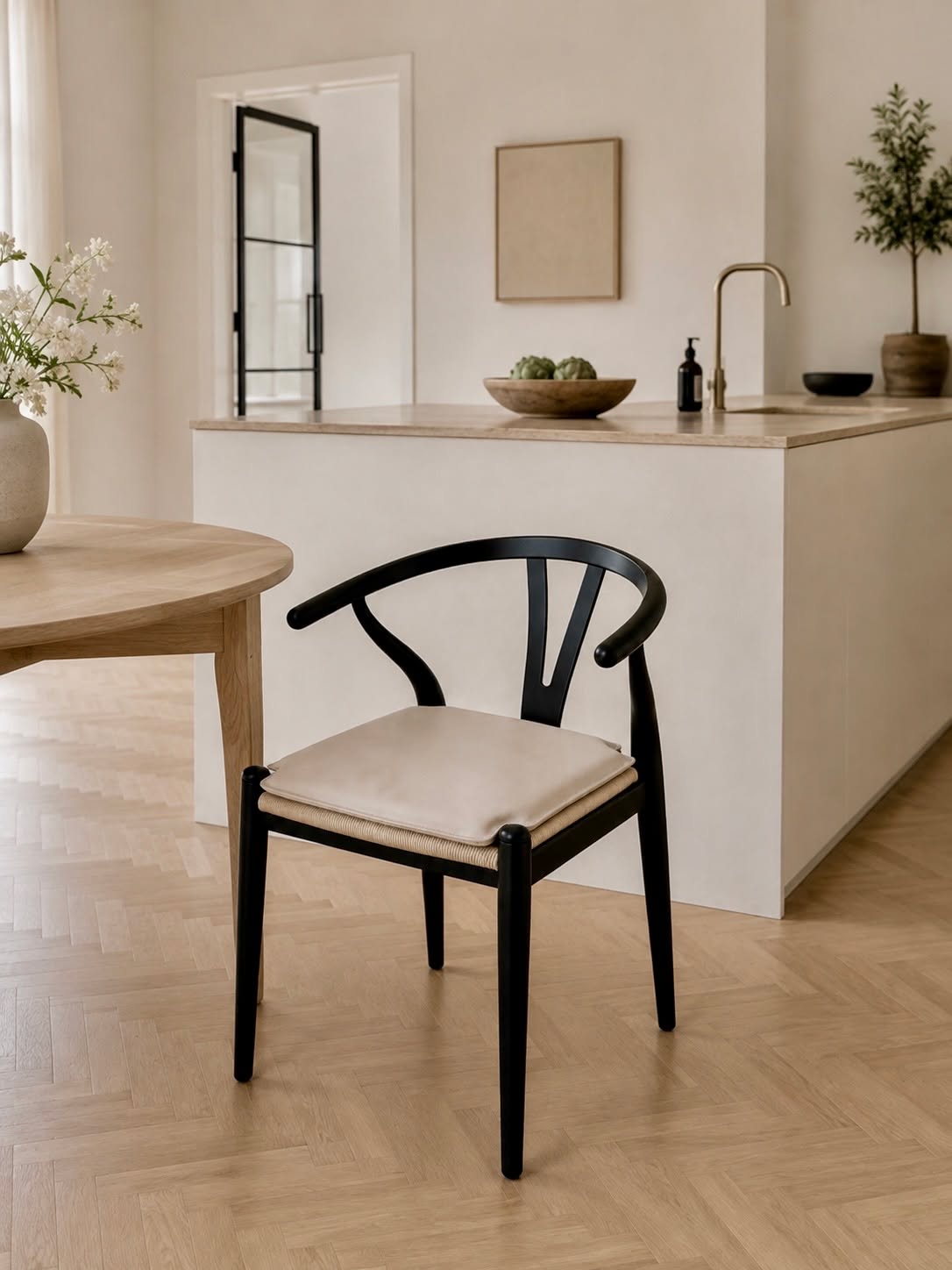 Skinnkudde Beige - Passar till Y-stol
