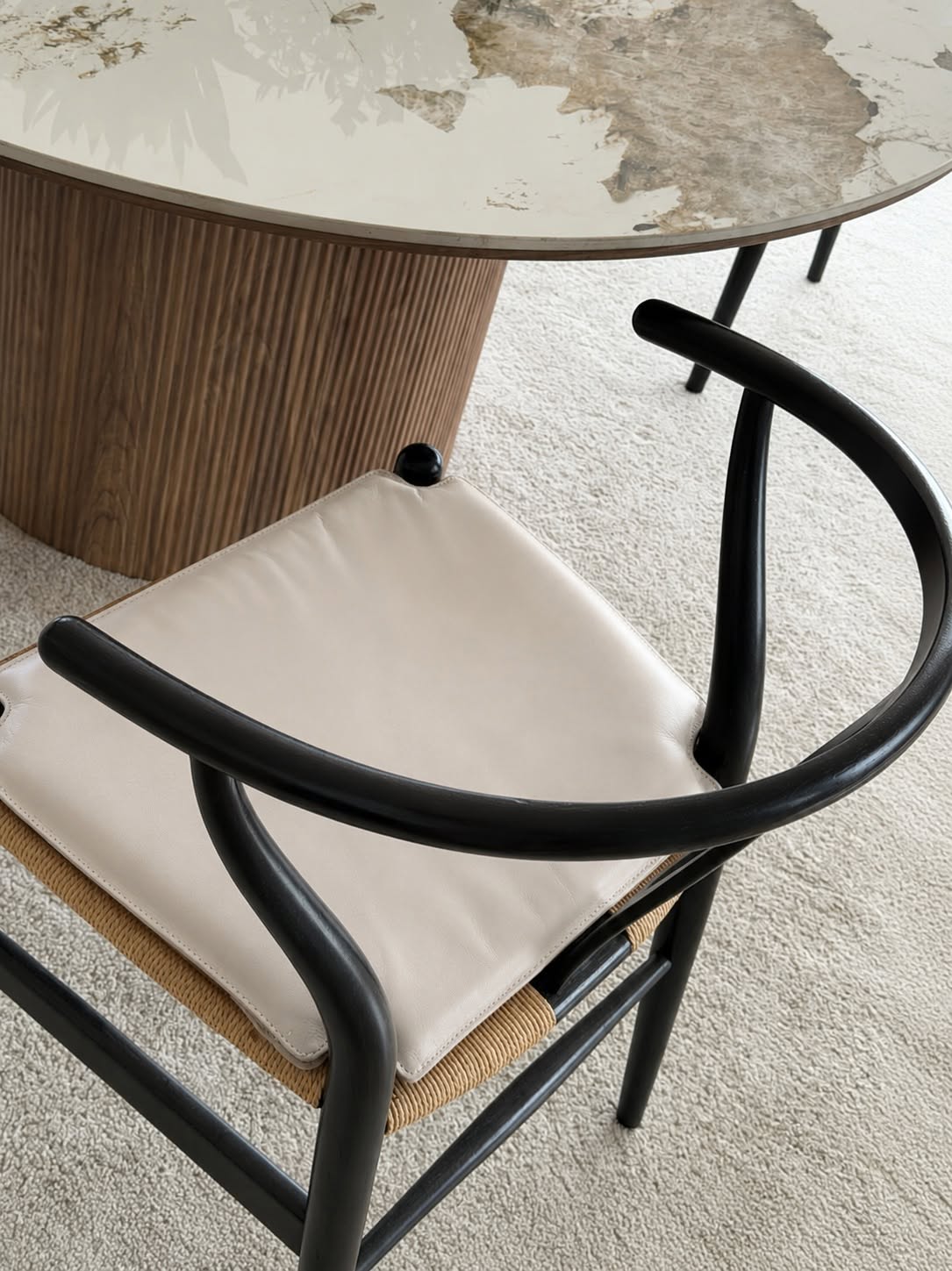 Skinnkudde Beige - Passar till Y-stol