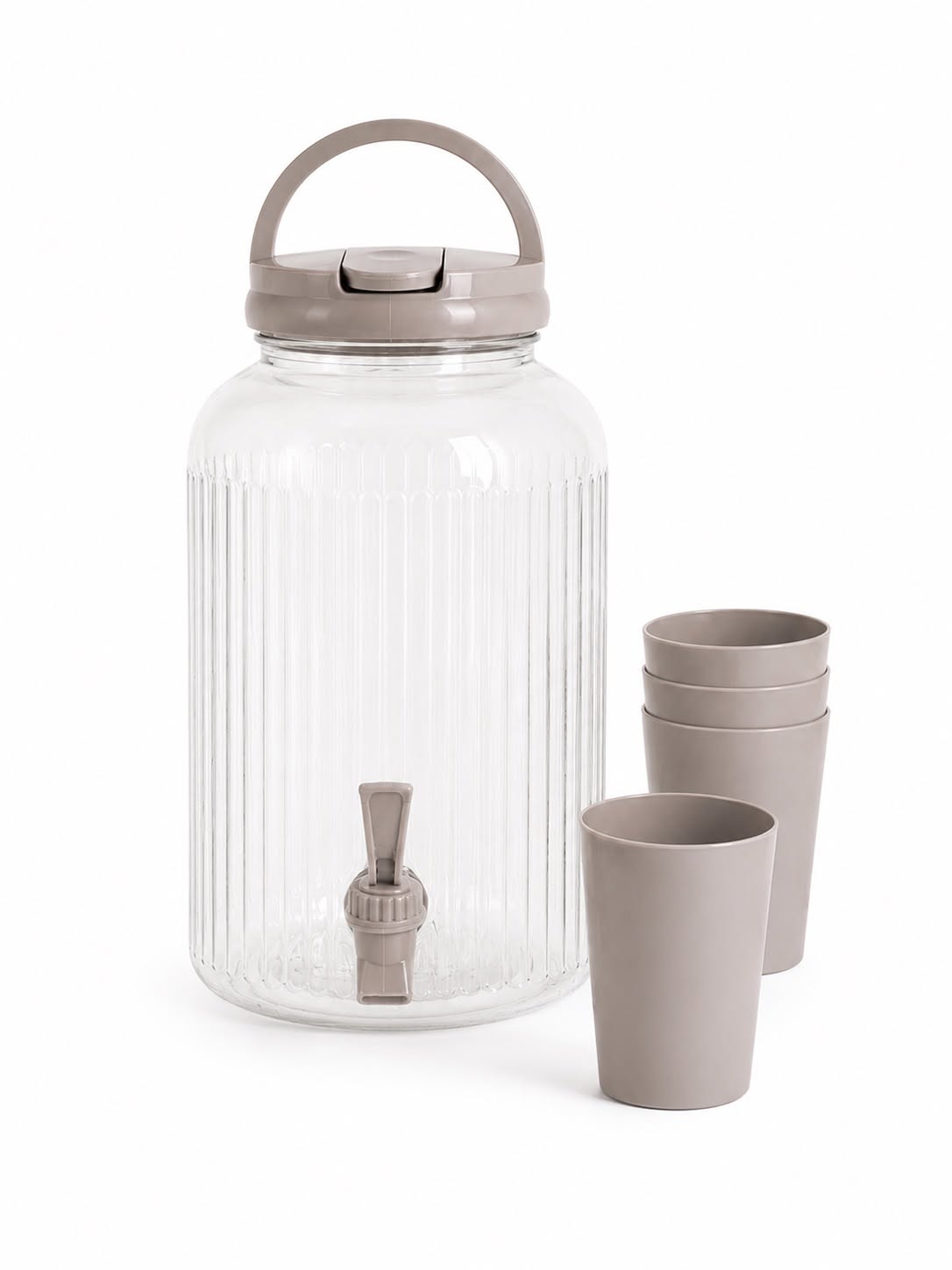 Dispenser med drikkeglas - flere farver