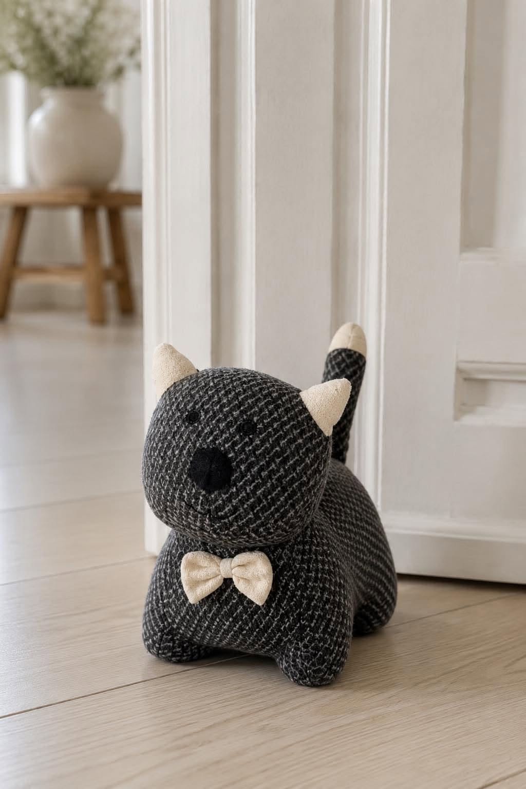 Dörrstopp katt - Black