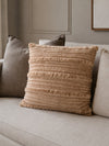 Pude med fyld 45x45 cm - Beige