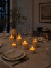Led ljus i glas - flera storlekar