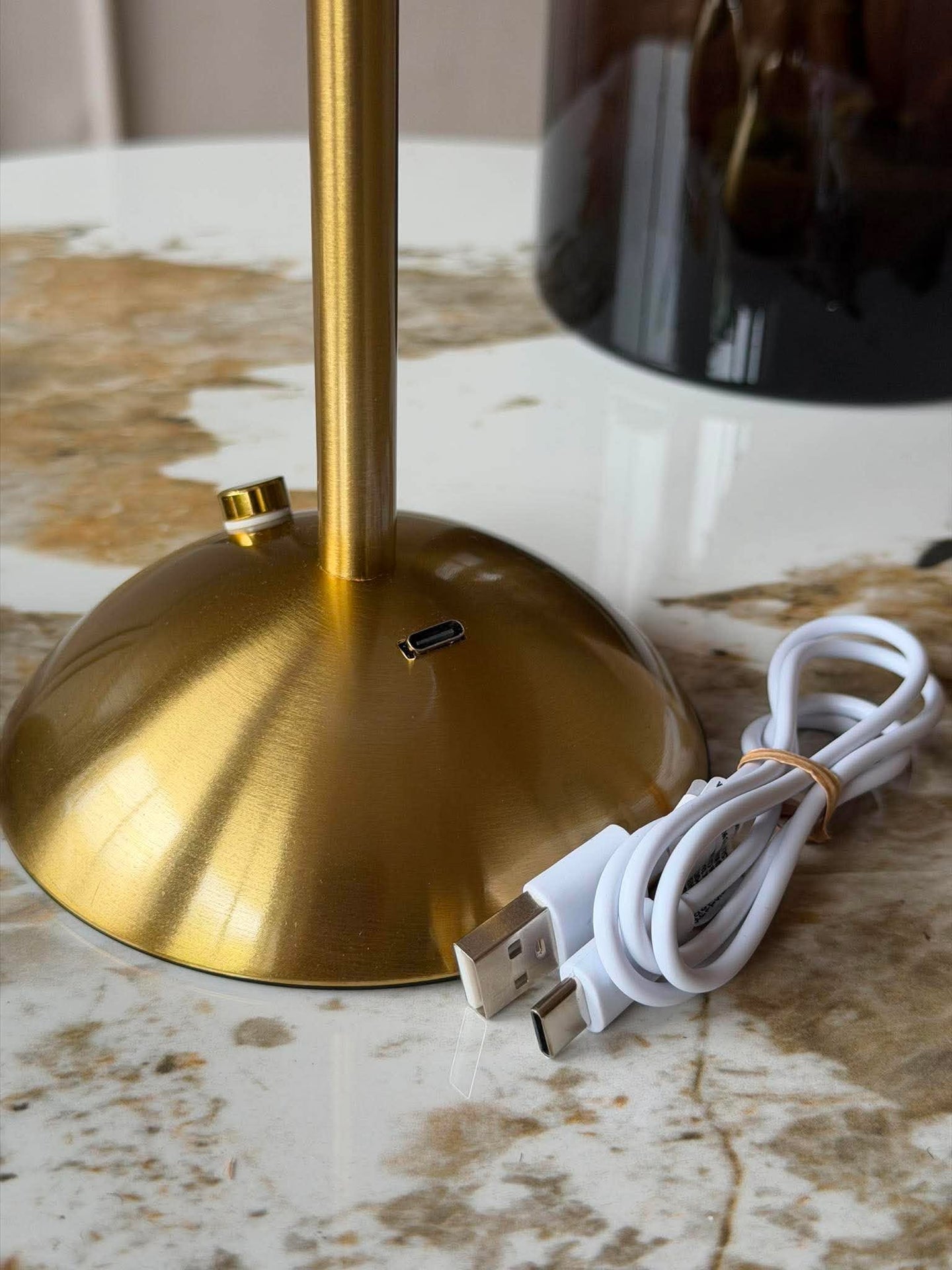 LED bordslampa GOLD - Set med 2 lampor