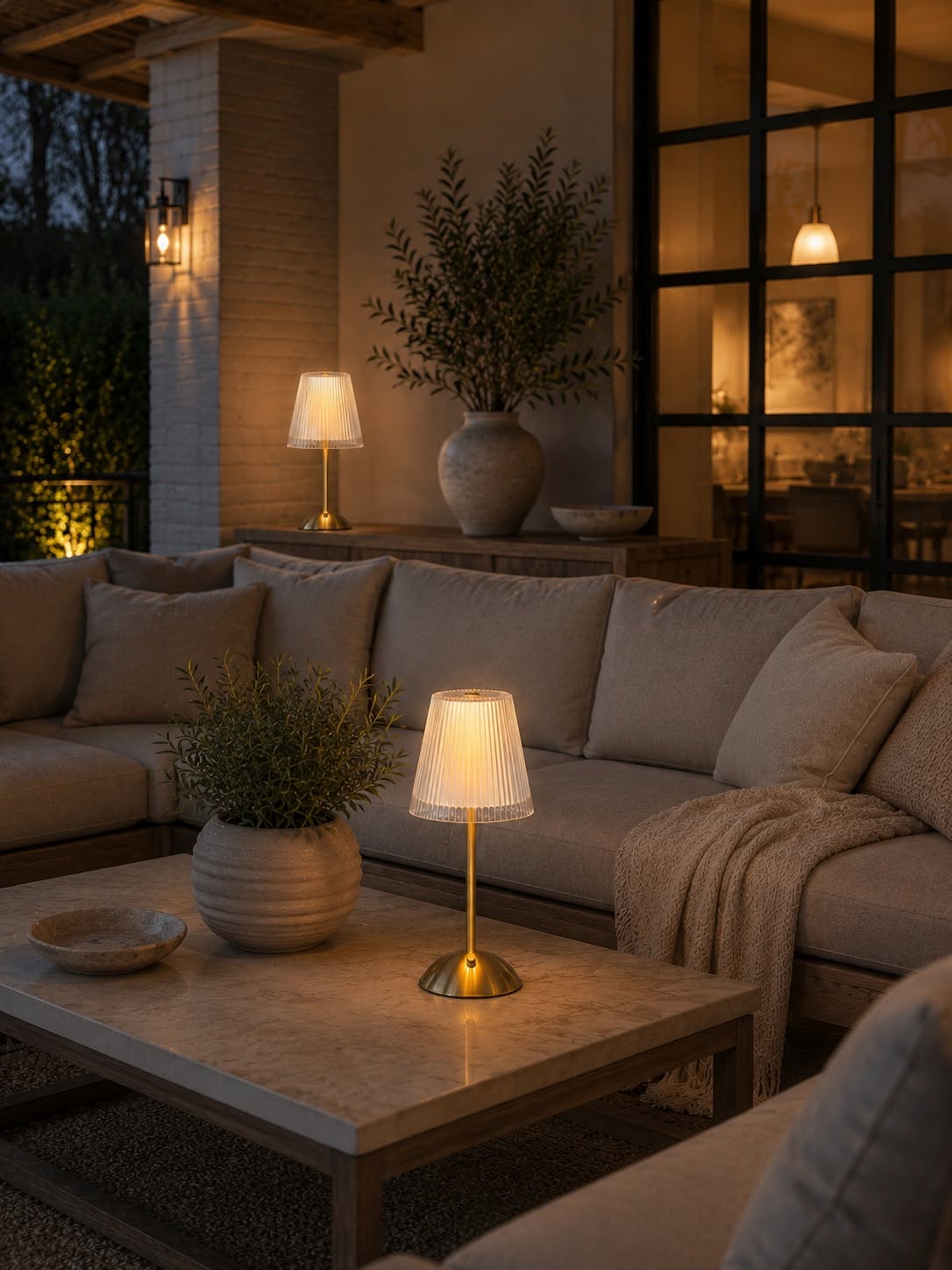 LED bordslampa GOLD - Set med 2 lampor