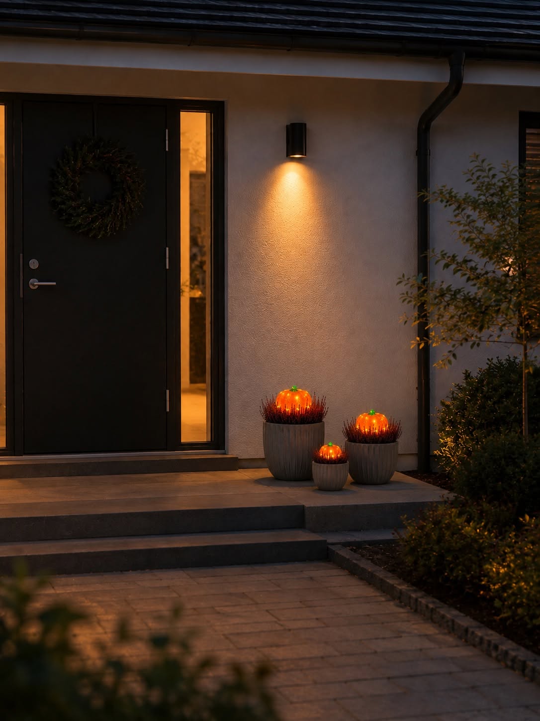 Pumpor med led ljus - Set med 3 st