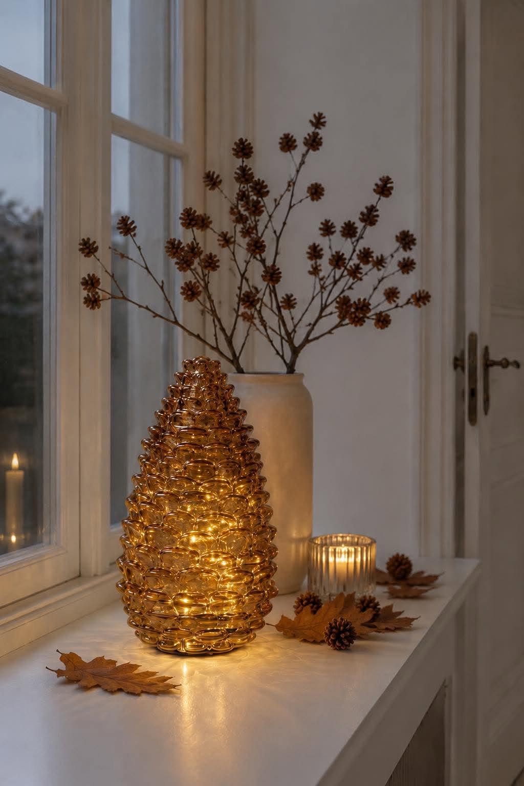 Kotte med led ljus - flera storlekar