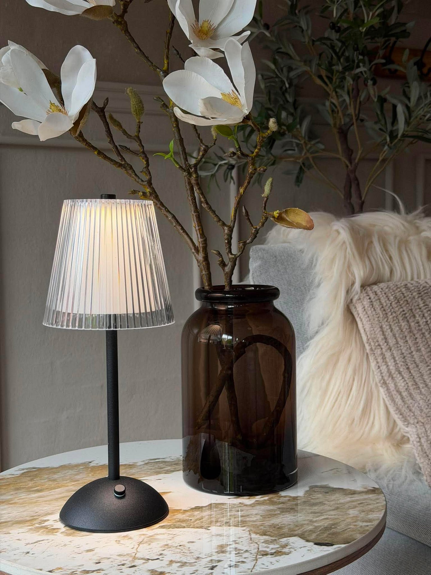 LED bordslampa BLACK - Set med 2 lampor