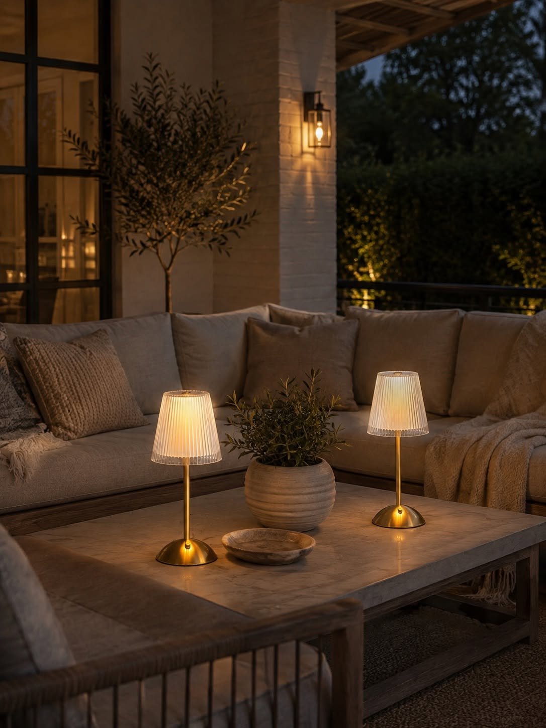LED bordslampa GOLD - Set med 2 lampor