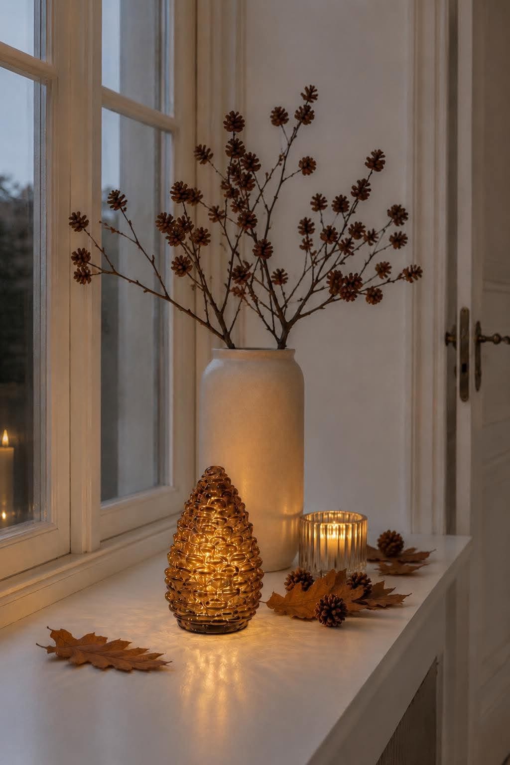 Kotte med led ljus - flera storlekar