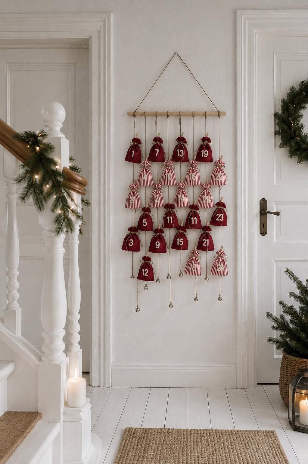 Julkalender med upphängning