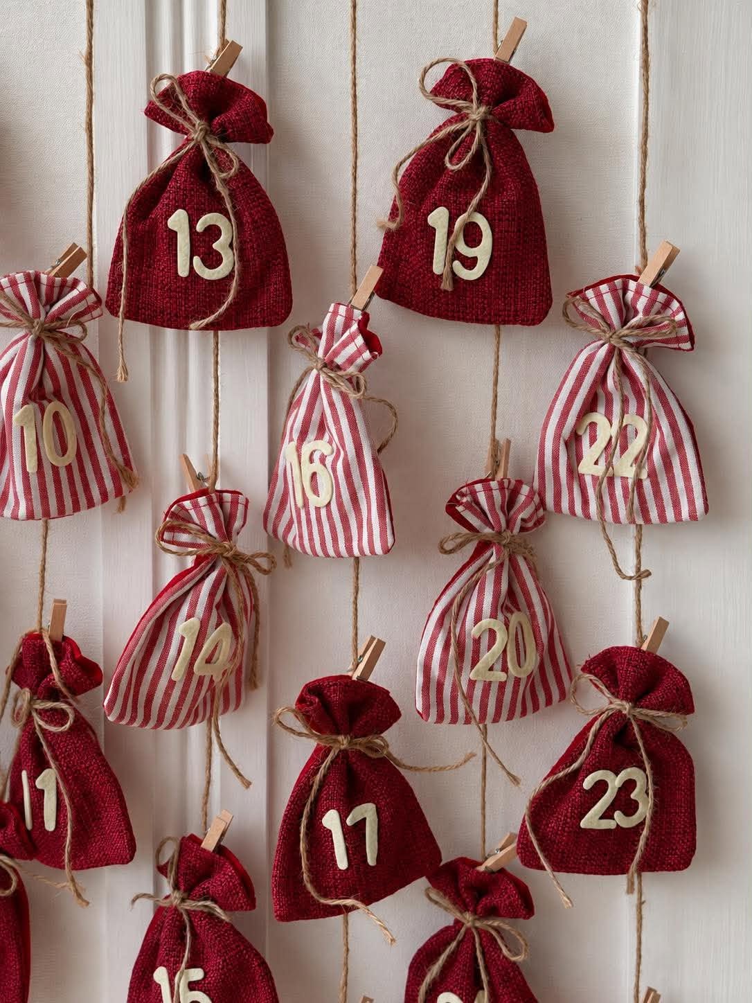 Julkalender med upphängning