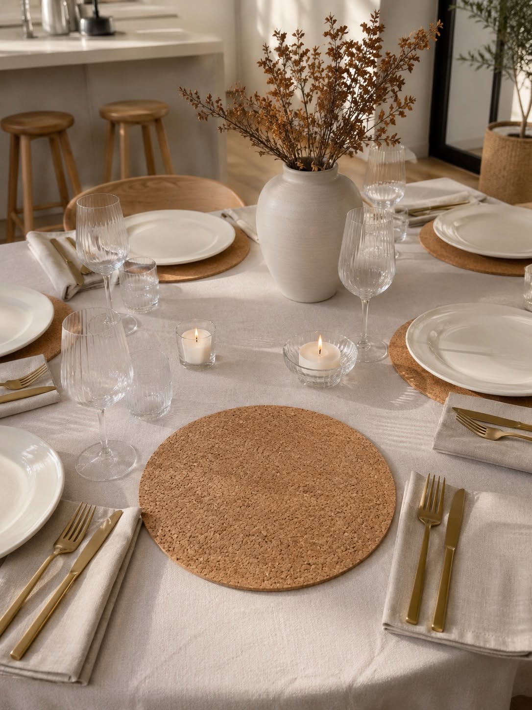 Bordstablett kork – Dia 35cm