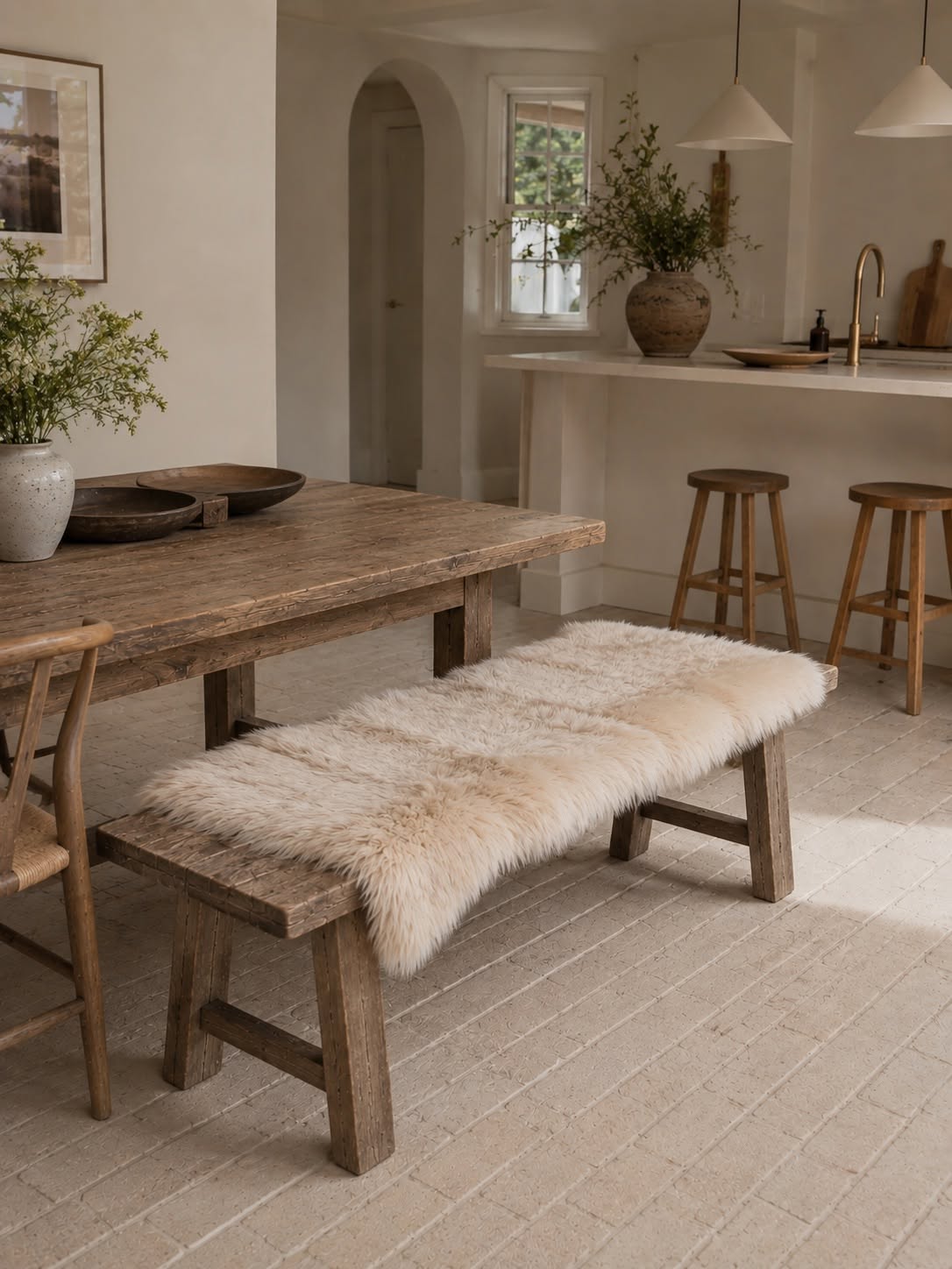 Fårskinnsmatta 70x140 - Linen
