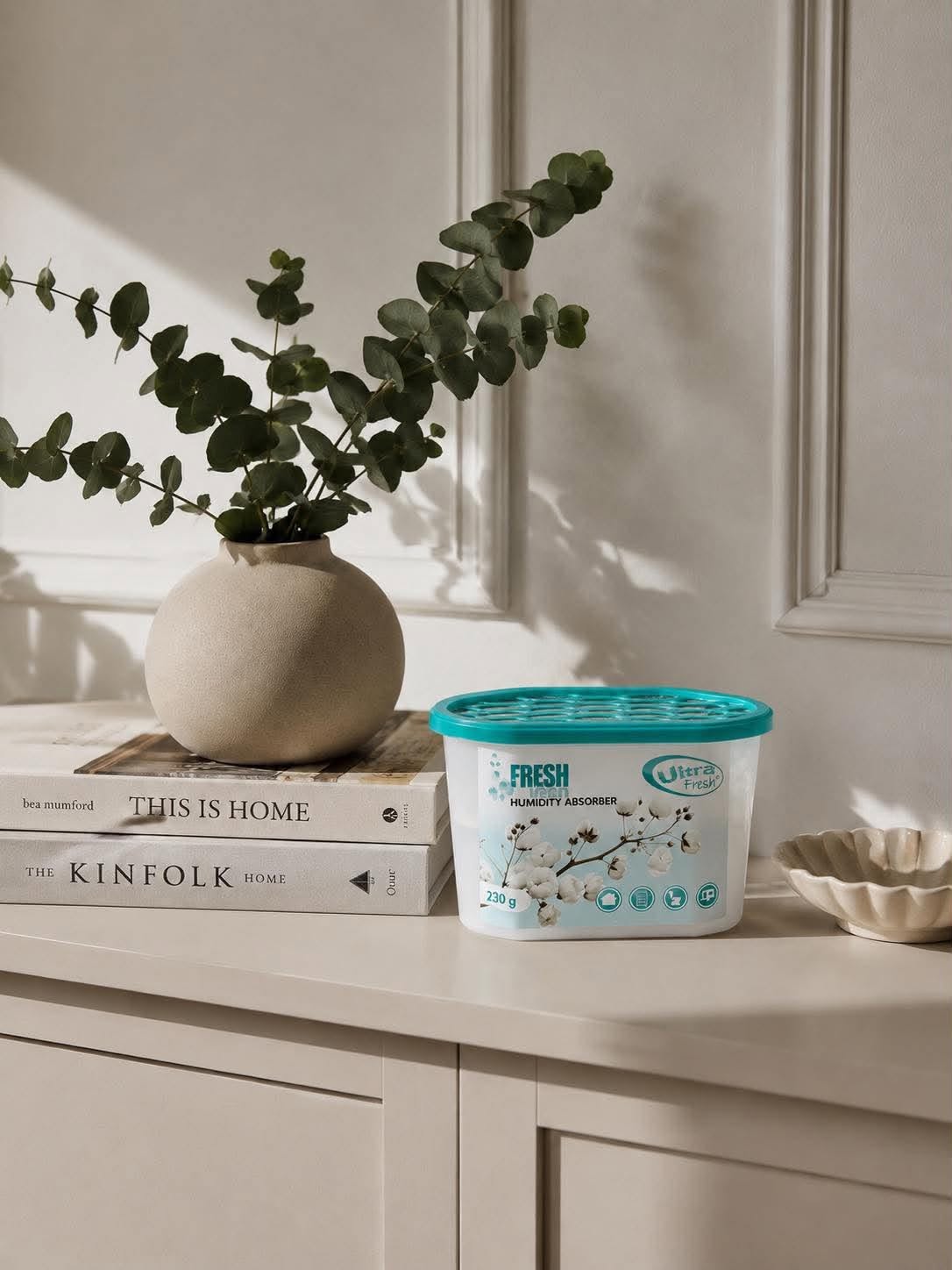 Fuktabsorberare med Cotton-doft - Förpackning med 4 st