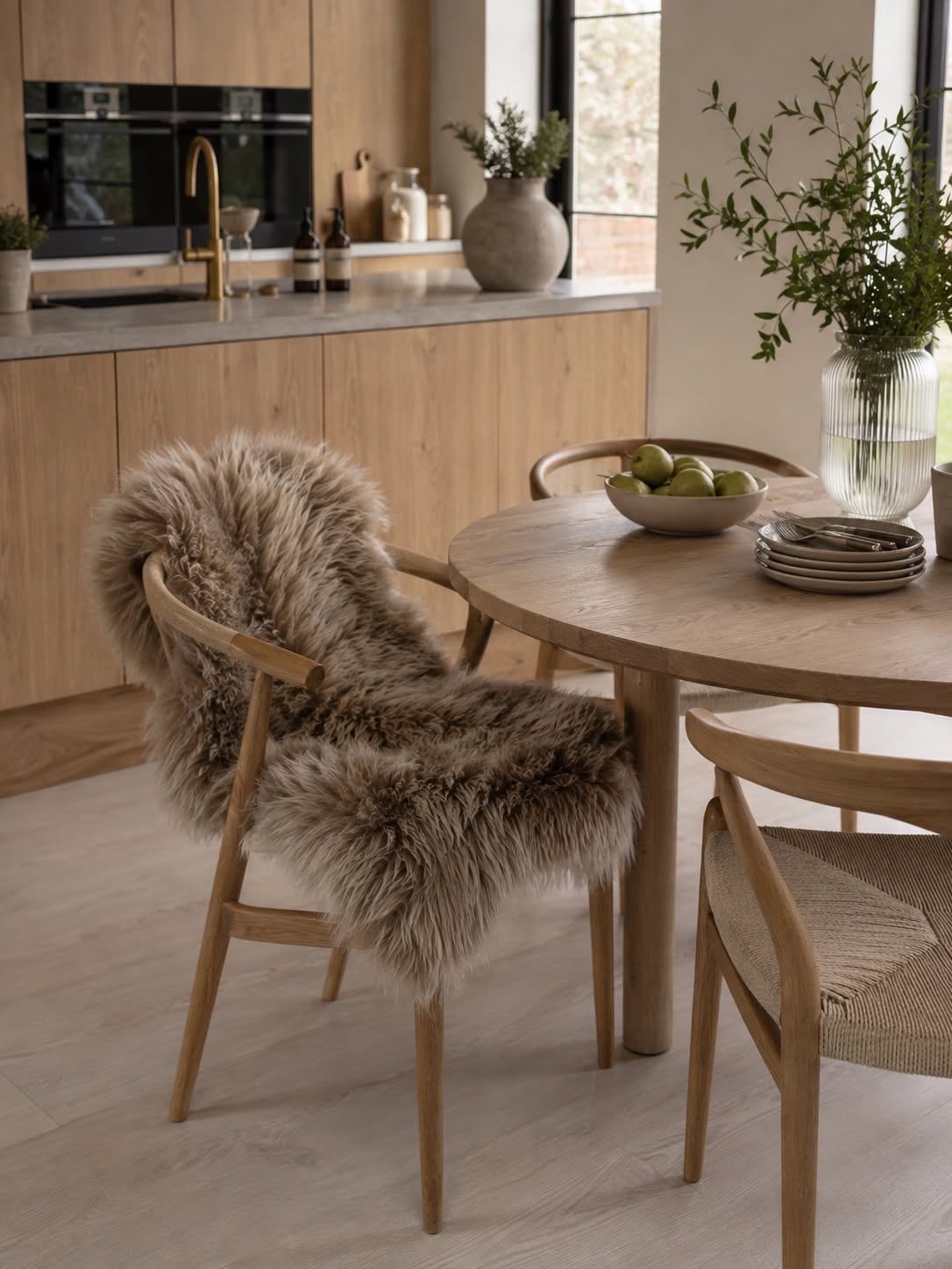 Lammskinn Taupe - 85x55cm