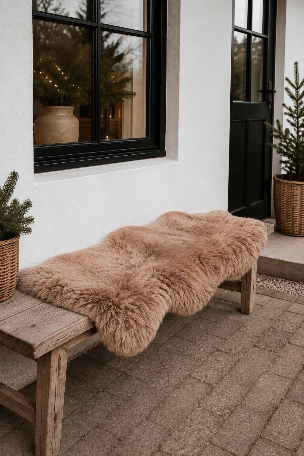 Lammskinn – Taupe 140cm
