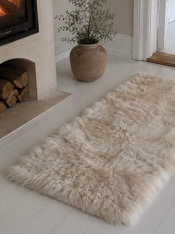 Fårskinnsmatta 70x140 - Linen