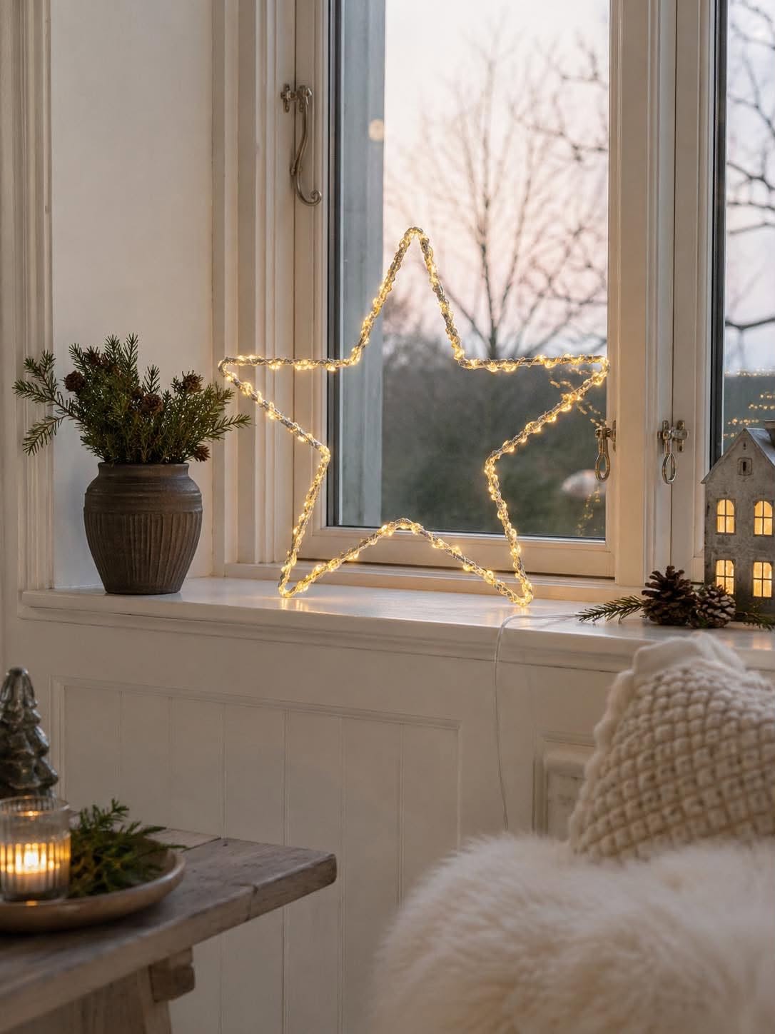 Stjärna med 120 led ljus