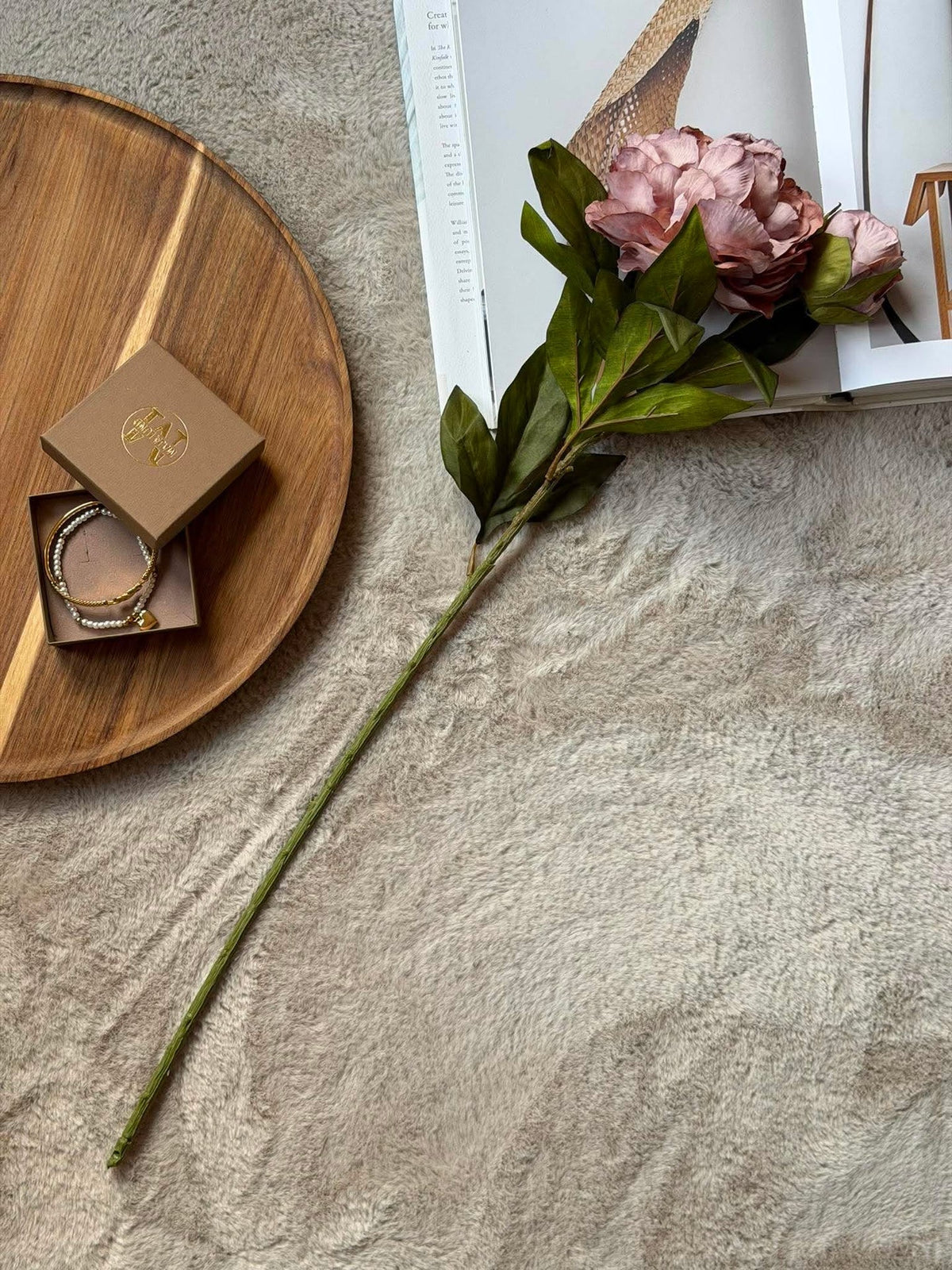 Pion 69 cm - Dusty rose
