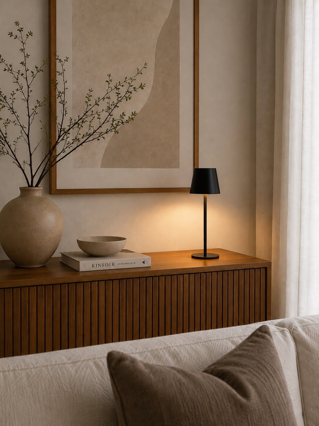 Uppladdningsbar lampa - Black