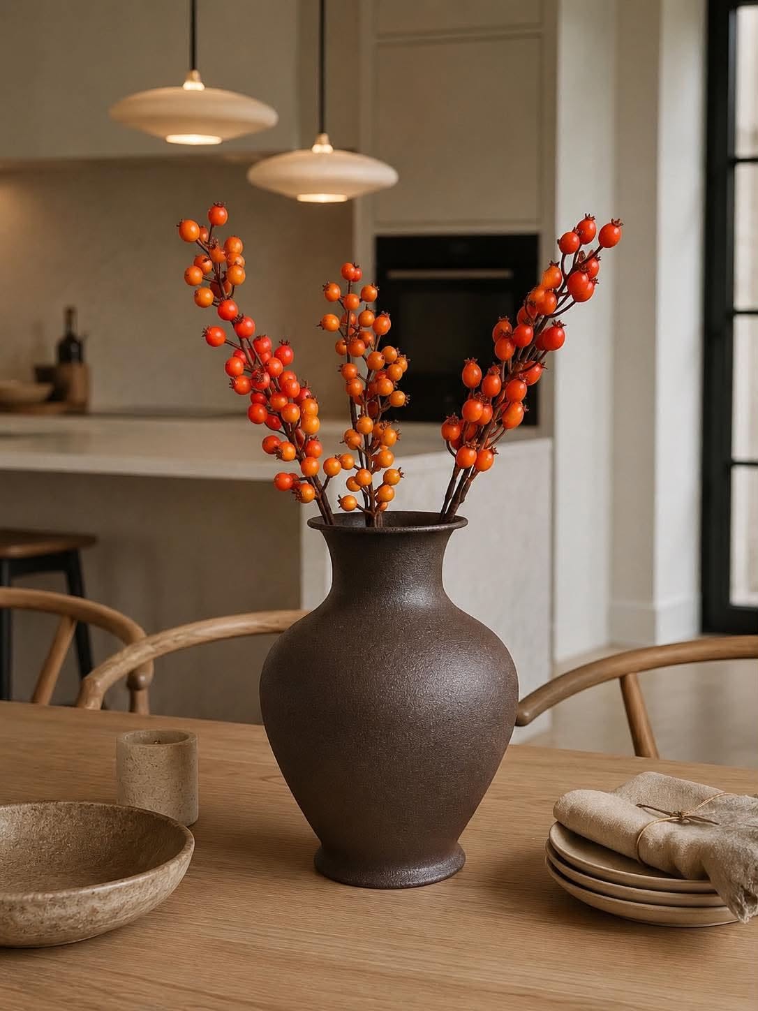 Vase Brown - galvaniserad zink