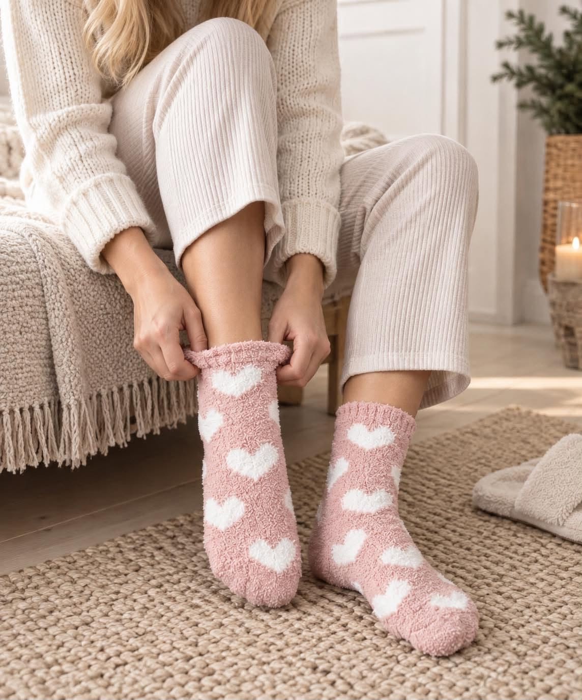 Strumpor COZY - Hjärta MIX