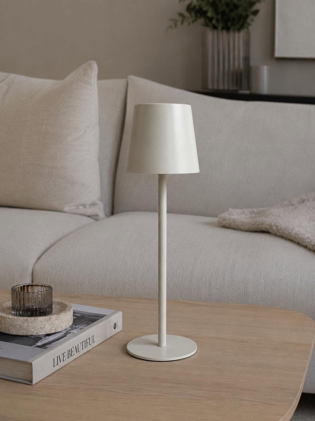 Laddningsbar lampa - Cream