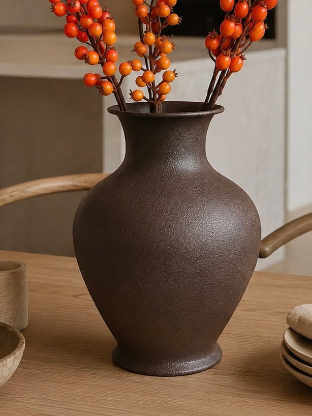 Vase Brown - galvaniserad zink
