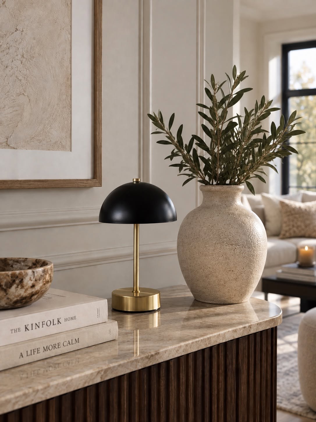 Bordlampa Black / Golden - flera storlekar