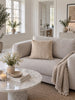 Pude med fyld 45x45 cm - Beige