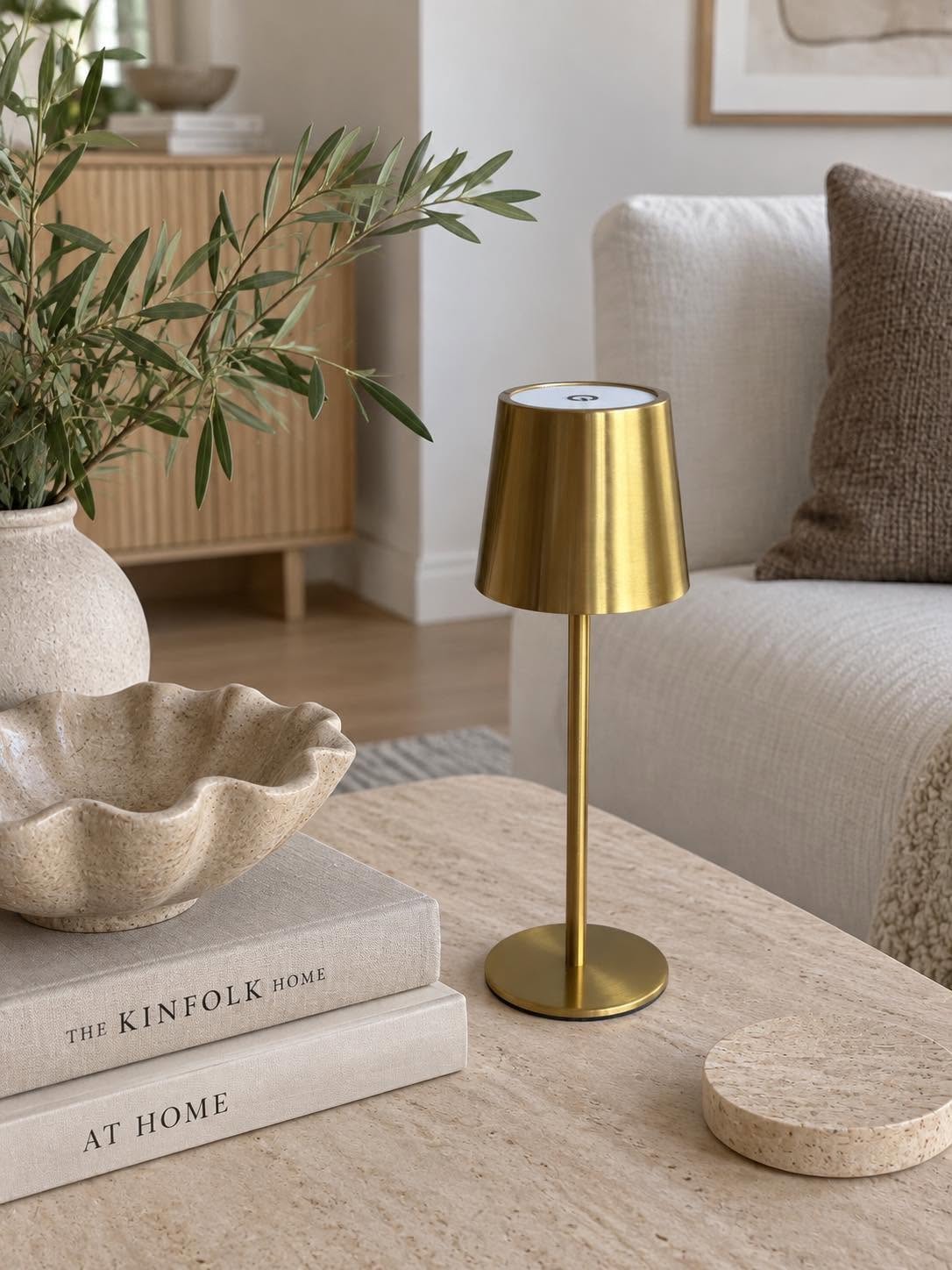 Mini LED Bordslampa uppladdningsbar – Gold
