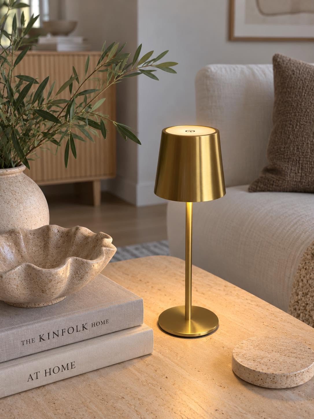 Mini LED Bordslampa uppladdningsbar – Gold