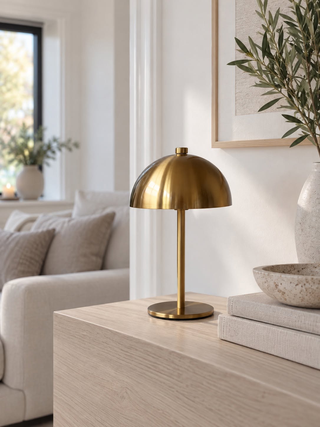 LED Bordlampe genopladelig – Gold