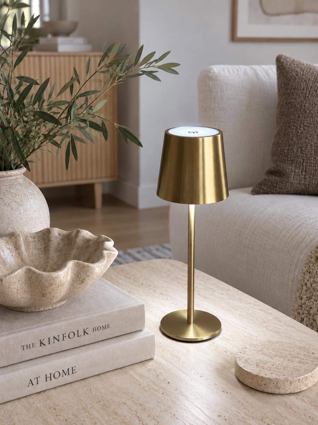 Mini LED Bordslampa uppladdningsbar – Gold