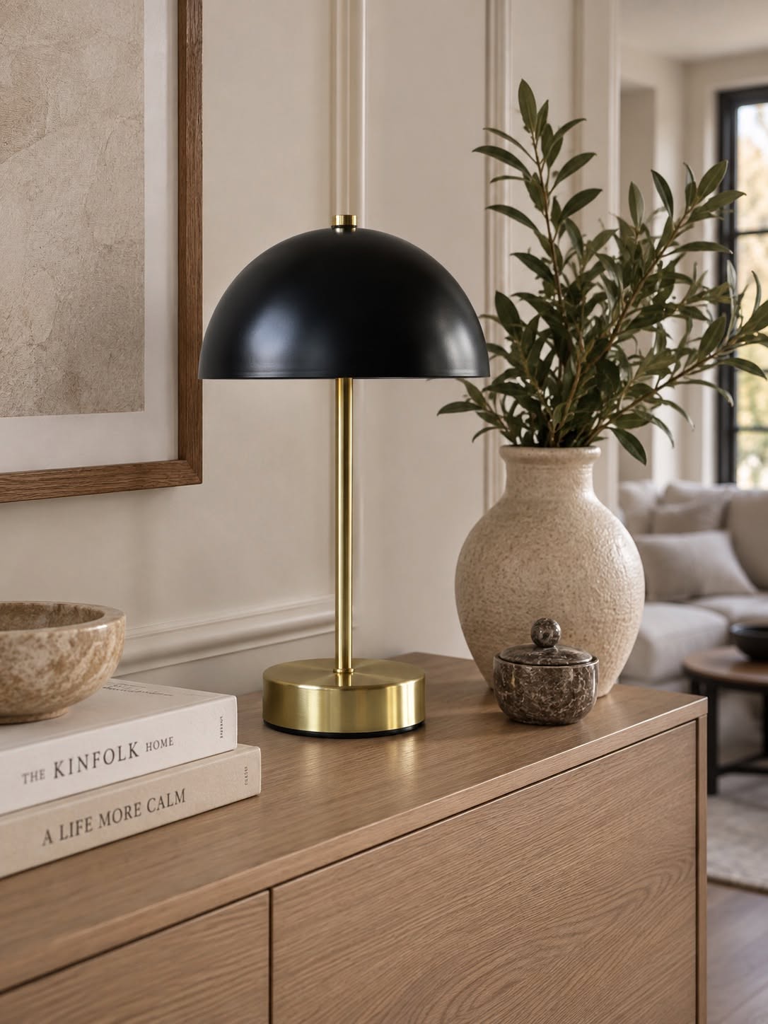 Bordlampa Black / Golden - flera storlekar