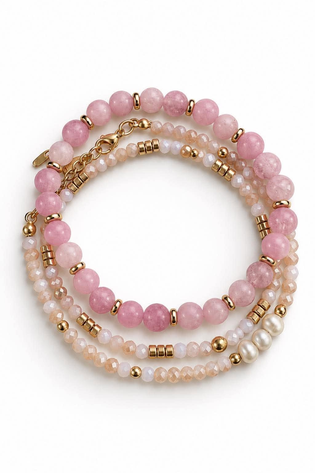 Armband GISELE Rose – Set med 3 st