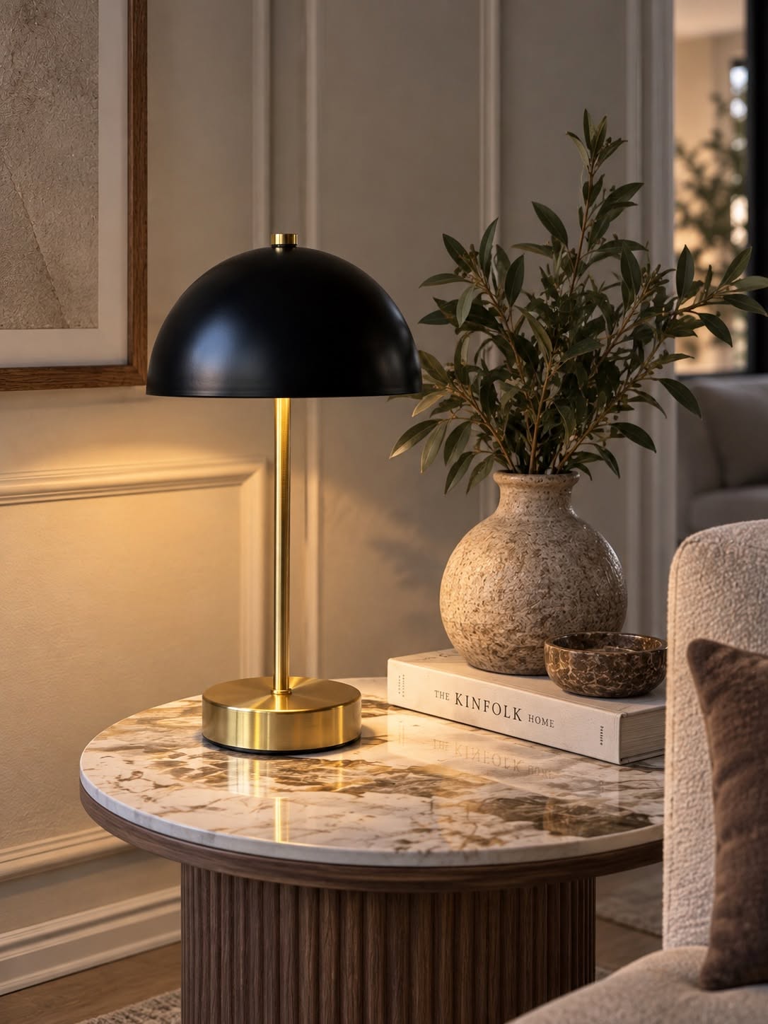 Bordlampa Black / Golden - flera storlekar