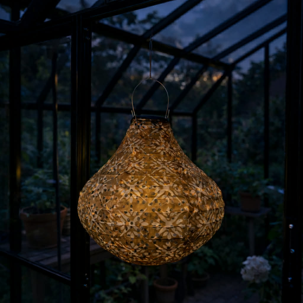 Lampa med solceller Pear - SUMMER GOLD